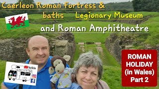 305 Caerleon Castle Roman Fortress and Baths Legionary Museum and Roman Amphitheatre Wales [upl. by Amehr]