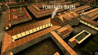 Animation of ancient Roman Fort in Caerleon Wales [upl. by Annoit]