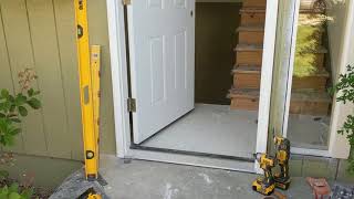 Jeld Wen Front Door Installation  Really crappy products and craftsmanship PART 1 [upl. by Heidi]