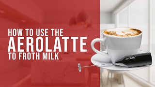 How To Use the AeroLatte To Froth Milk [upl. by Ojahtnamas461]