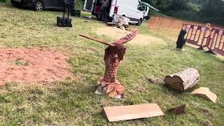 A fabulous range of wooden sculpture at Caerleon festival 2024 [upl. by Ajnot]