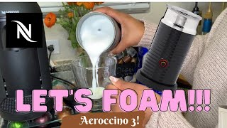 How To Foam Milk With Aeroccino 3 Make Coffee With Foam Tips amp Tricks  Easy Foamed Latte Recipe [upl. by Esina]