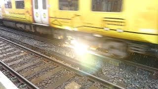 Merseyrail 507 009 making arcs at Birkdale station [upl. by Suzy975]