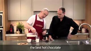 How to make a hot chocolate using an aerolatte milk frother [upl. by Htedirem]